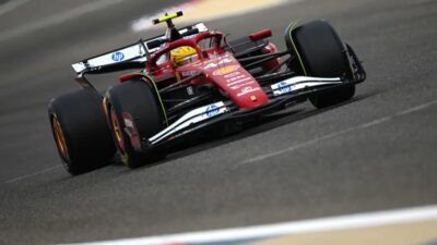 Lewis Hamilton said he was "really enjoying" his new Ferrari