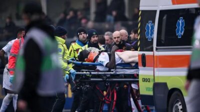 Fiorentina striker Moise Kean has been discharged from hospital following