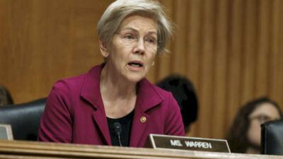 Democratic Senators Elizabeth Warren of Massachusetts and Ron Wyden of