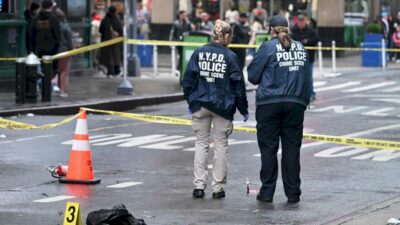 New York City authorities are searching for a suspect who