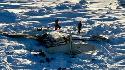 A Cessna plane that crashed while flying to Nome, Alaska,