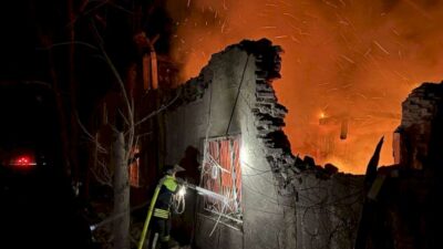 Russia has unleashed a wave of drone strikes on Ukraine’s