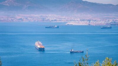 Safety fears have erupted in Gibraltar after two giant ships