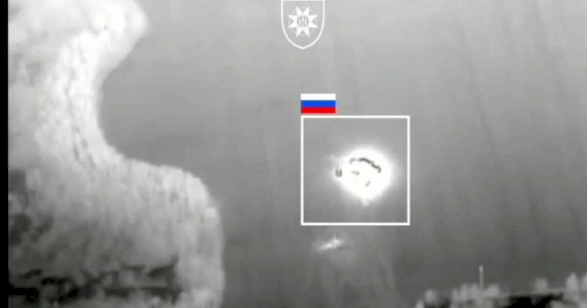 This is the moment four Russian military aircraft erupted into