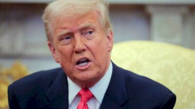 President Donald Trump lashed out after Mike Waltz, his top