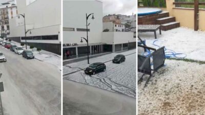 The roads and terraces of a pretty Malaga town were