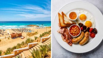 The cost of a full English breakfast on the Balearic