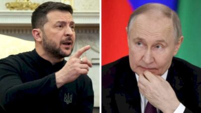 Volodymyr Zelensky has once again claimed that both Vladimir Putin‘s
