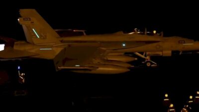 Suspected US air strikes have been carried out on the