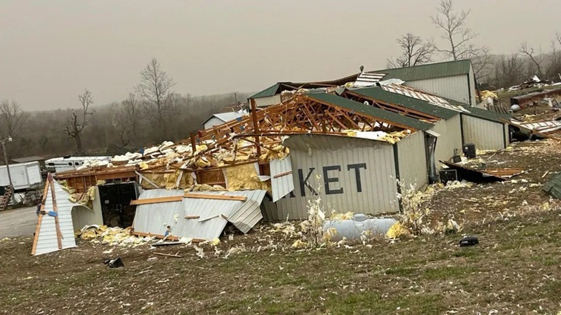 A severe storm system has ravaged the southern United States,